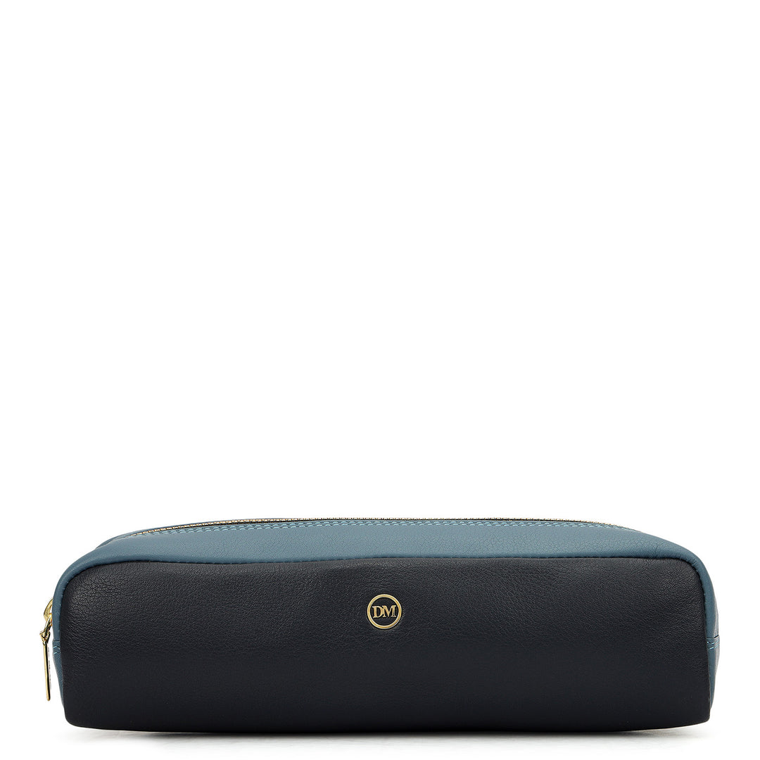 Vianna Leather Multi Pouch - Navy