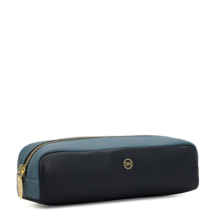 Vianna Leather Multi Pouch - Navy