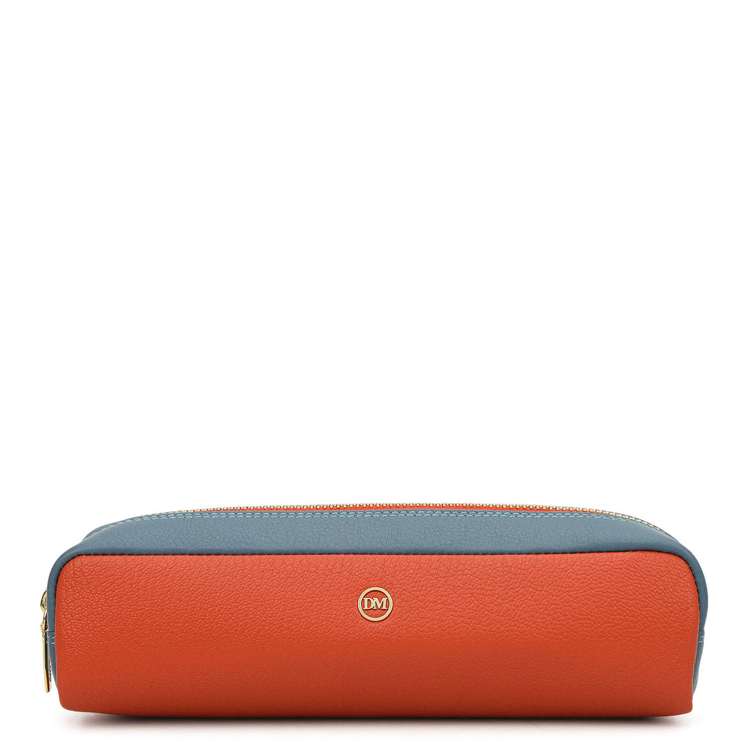 Vianna Leather Multi Pouch - Orange