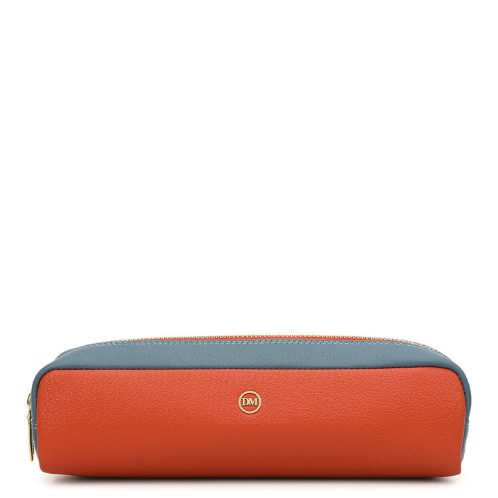 Vianna Leather Multi Pouch - Orange