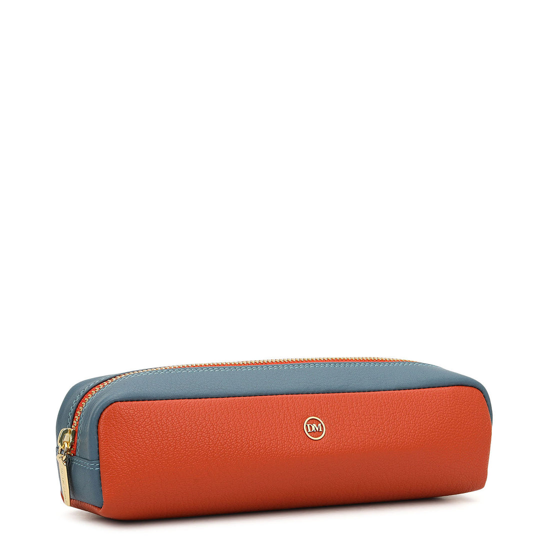 Vianna Leather Multi Pouch - Orange