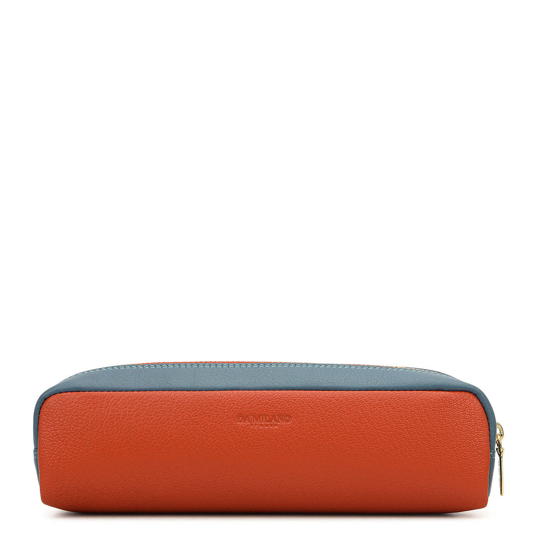 Vianna Leather Multi Pouch - Orange