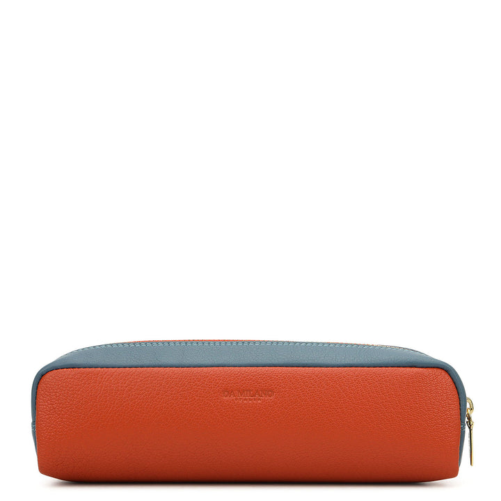 Vianna Leather Multi Pouch - Orange