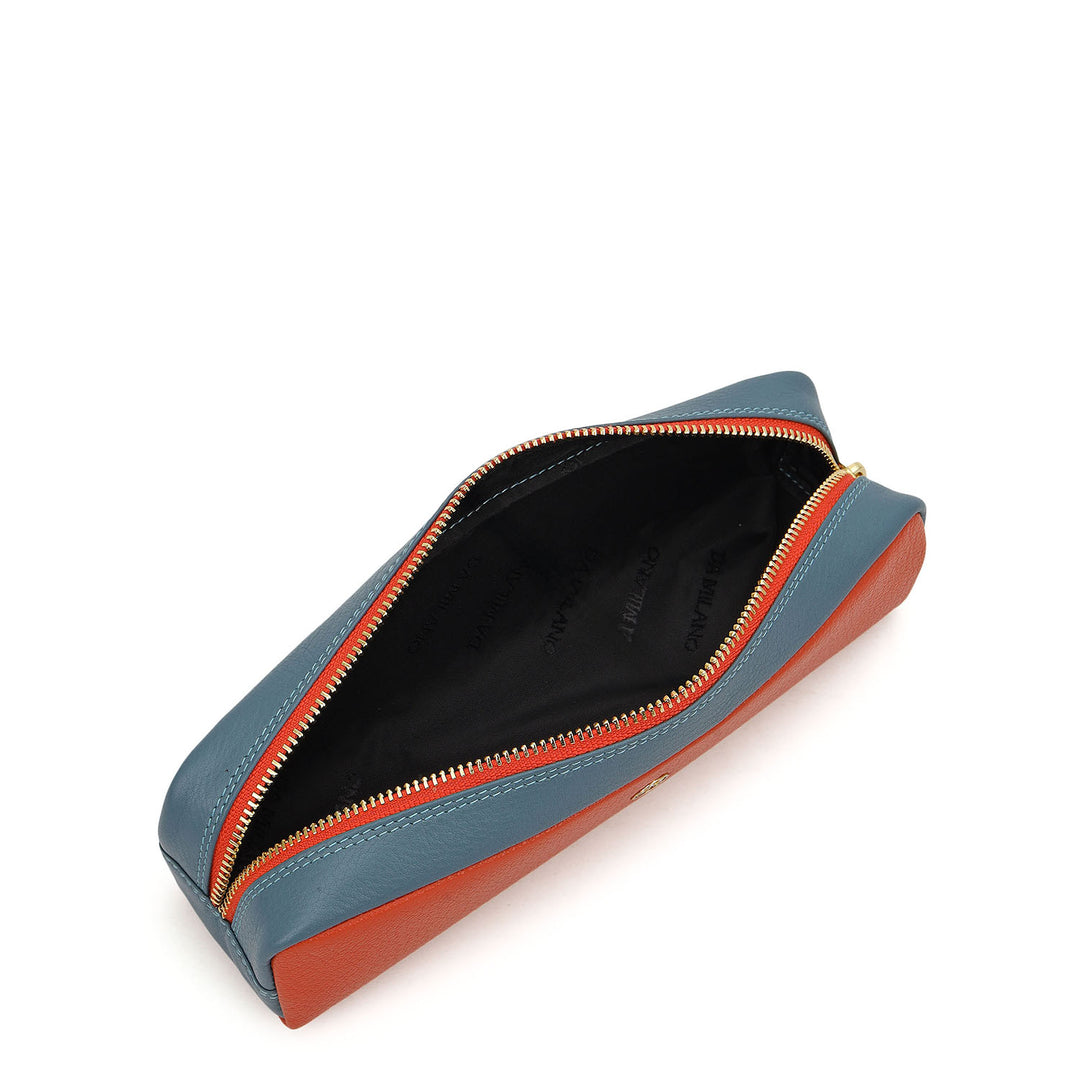 Vianna Leather Multi Pouch - Orange