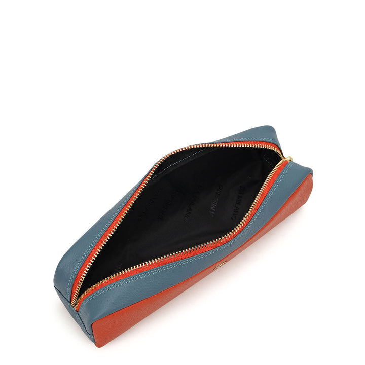 Vianna Leather Multi Pouch - Orange