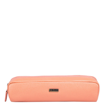 Franzy Leather Multi Pouch - Salmon