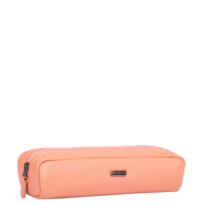 Franzy Leather Multi Pouch - Salmon