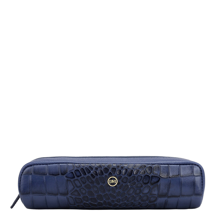 Croco Franzy Leather Multi Pouch - Stardust