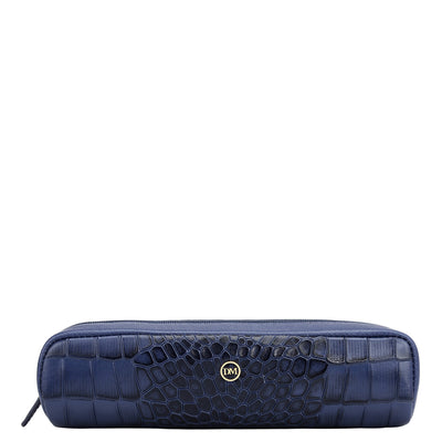 Croco Franzy Leather Multi Pouch - Stardust