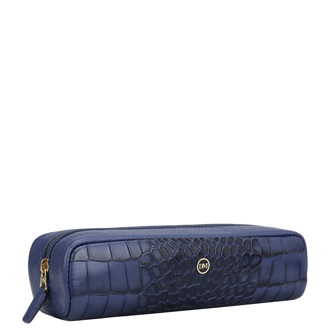 Croco Franzy Leather Multi Pouch - Stardust