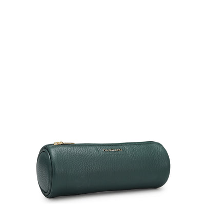Wax Leather Multi Pouch - Green