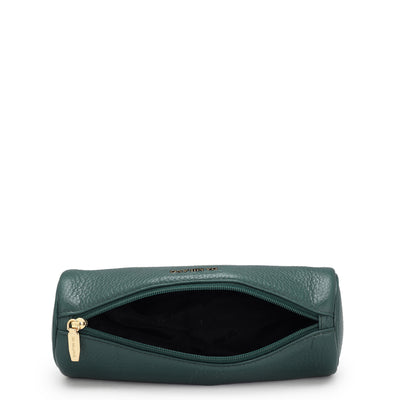 Wax Leather Multi Pouch - Green