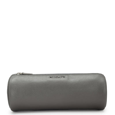 Wax Leather Multi Pouch - Grey