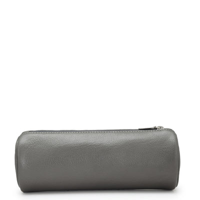 Wax Leather Multi Pouch - Grey