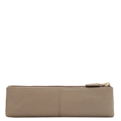 Saffiano Leather Multi Pouch - Ivory