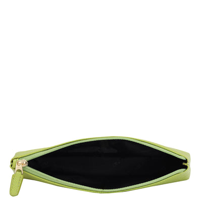 Franzy Leather Multi Pouch - Lime