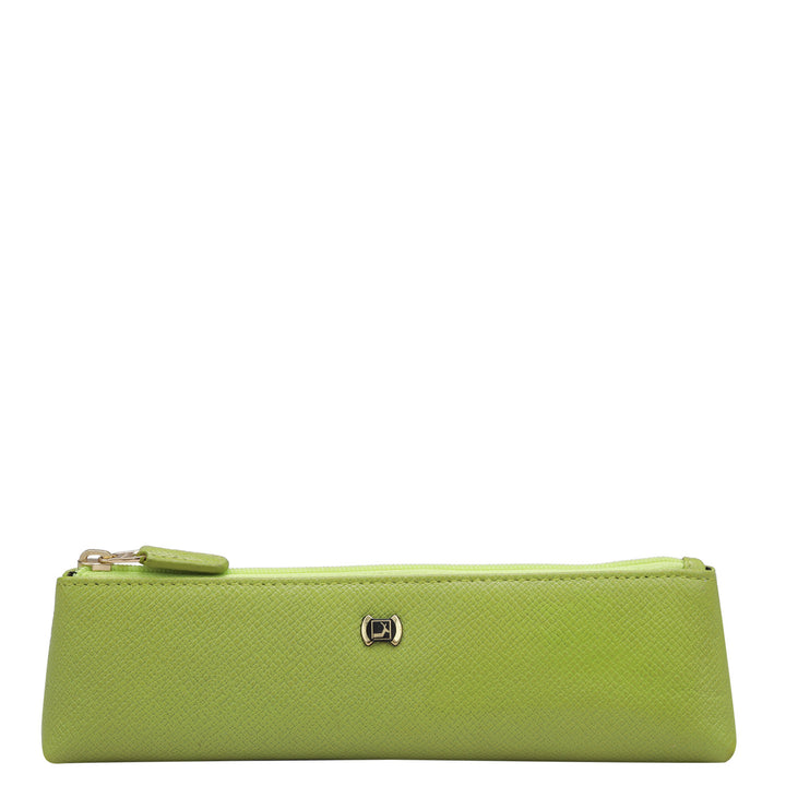 Franzy Leather Multi Pouch - Lime