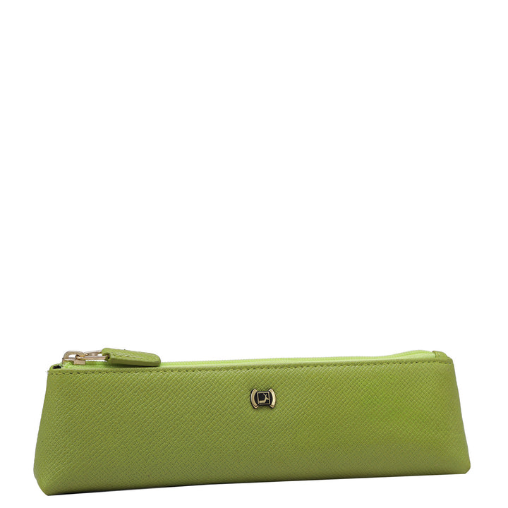 Franzy Leather Multi Pouch - Lime