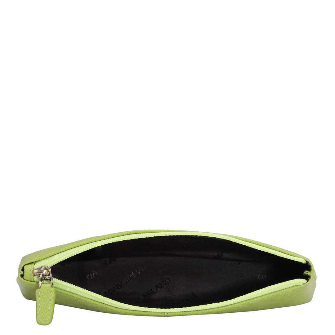 Franzy Leather Multi Pouch - Lime