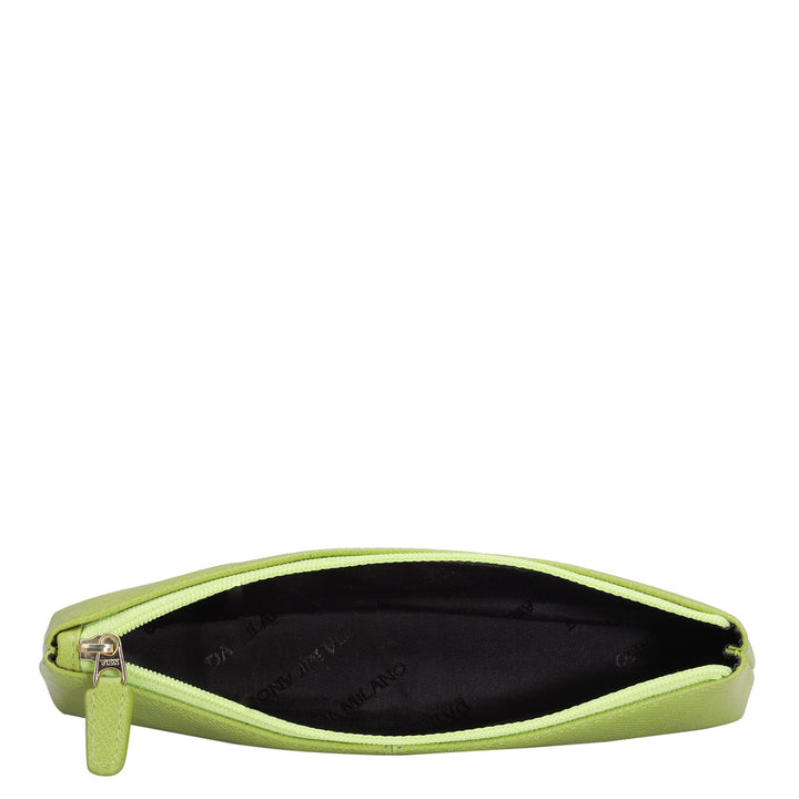Franzy Leather Multi Pouch - Lime