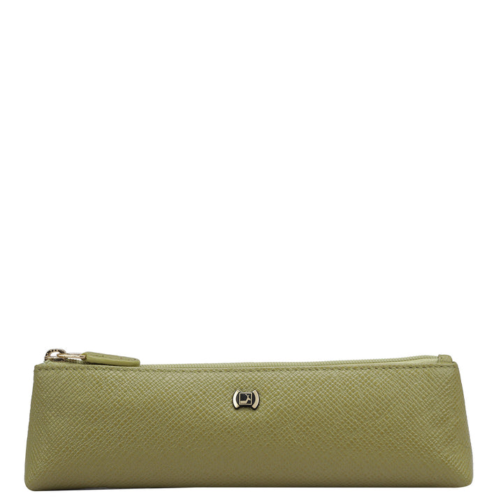 Franzy Leather Multi Pouch - Olive