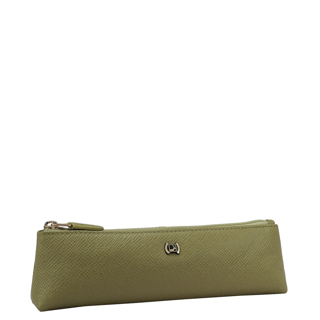 Franzy Leather Multi Pouch - Olive