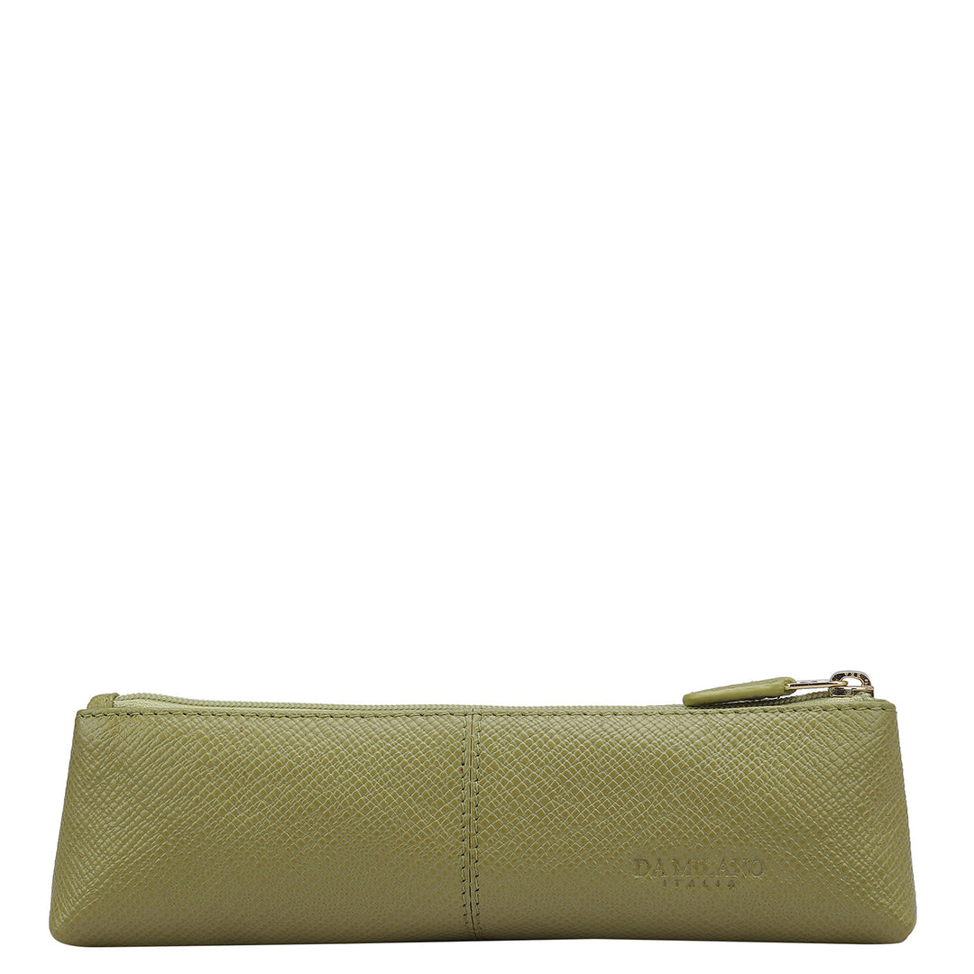Franzy Leather Multi Pouch - Olive