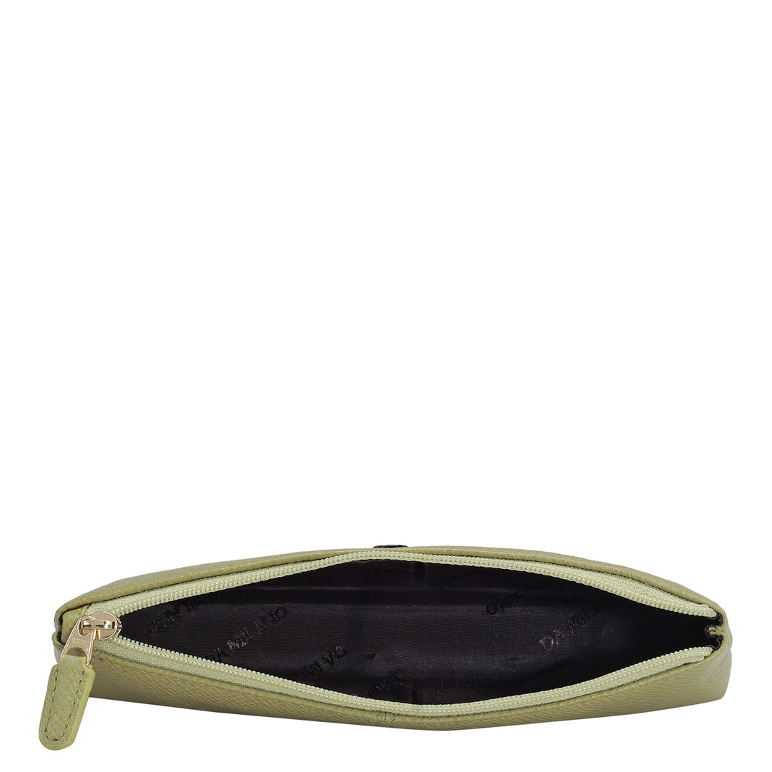 Franzy Leather Multi Pouch - Olive