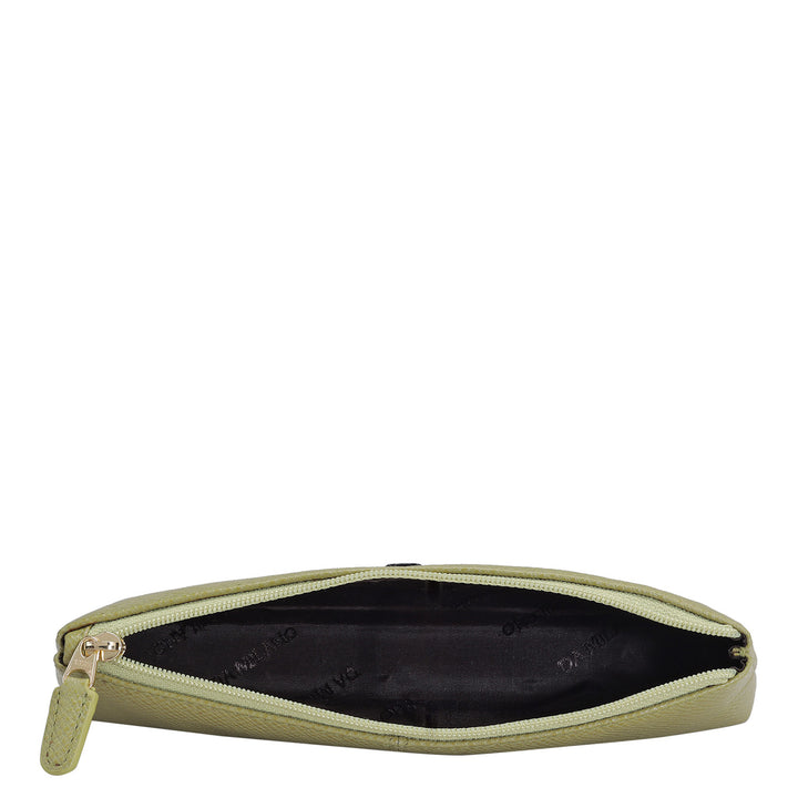 Franzy Leather Multi Pouch - Olive