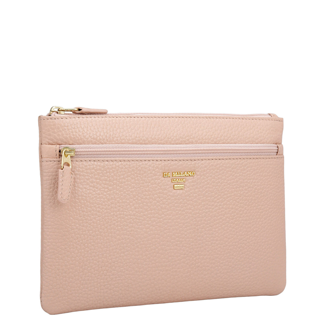 Wax Leather Multi Pouch - Feather