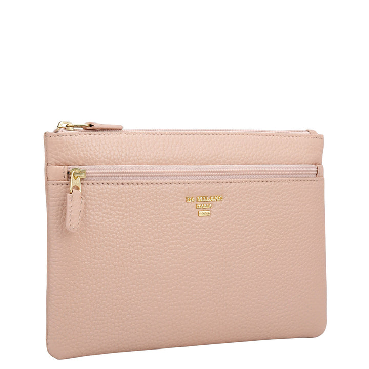 Wax Leather Multi Pouch - Feather
