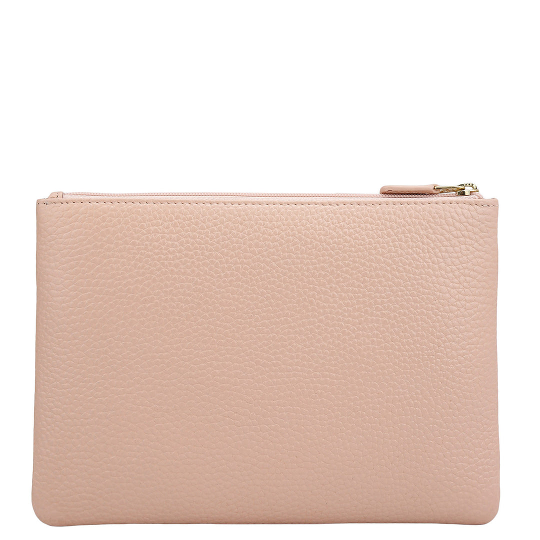 Wax Leather Multi Pouch - Feather