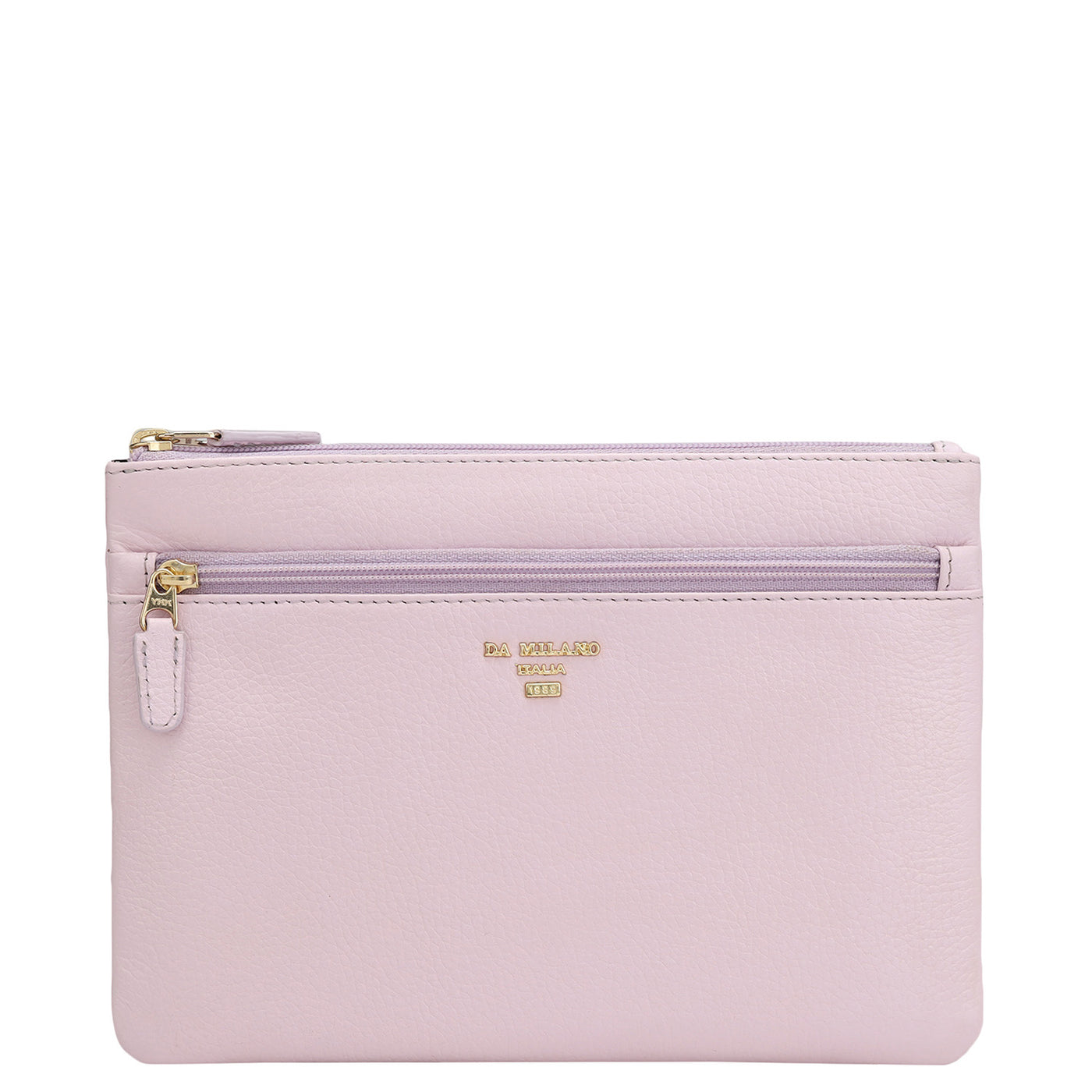 Wax Leather Multi Pouch - Lilac