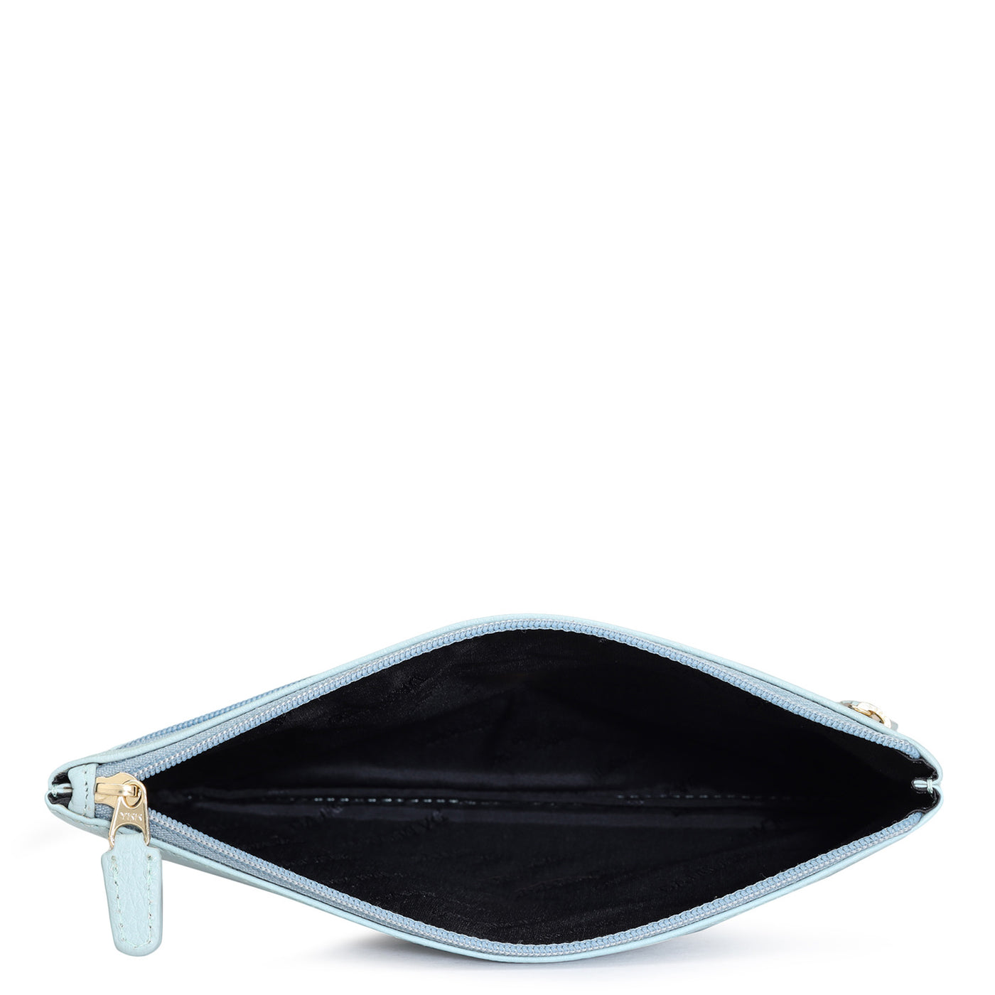Wax Leather Multi Pouch - Sky Blue