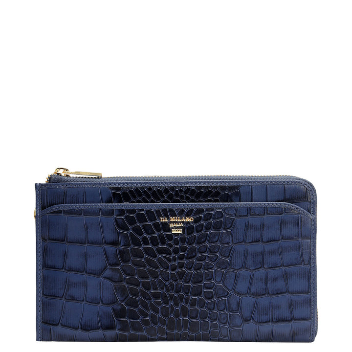 Croco Leather Multi Pouch - Stardust