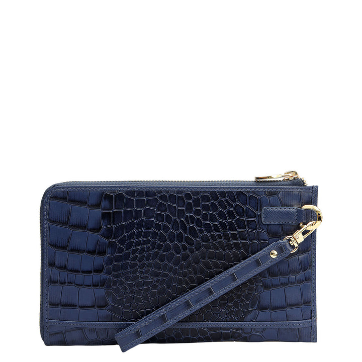 Croco Leather Multi Pouch - Stardust