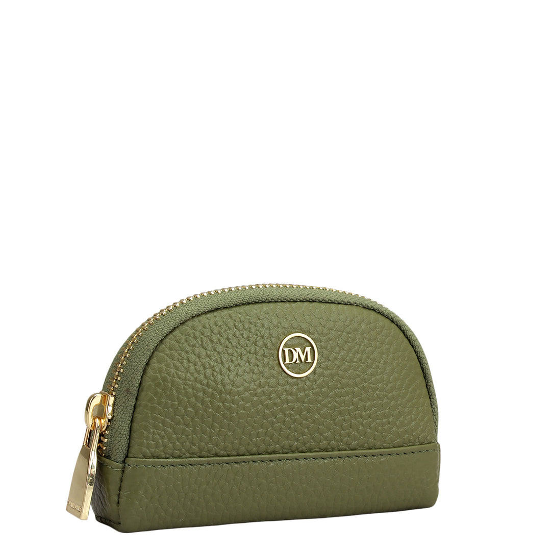 Wax Leather Multi Pouch - Fern
