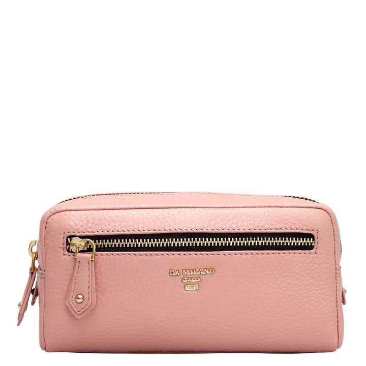 Wax Leather Multi Pouch - Feather