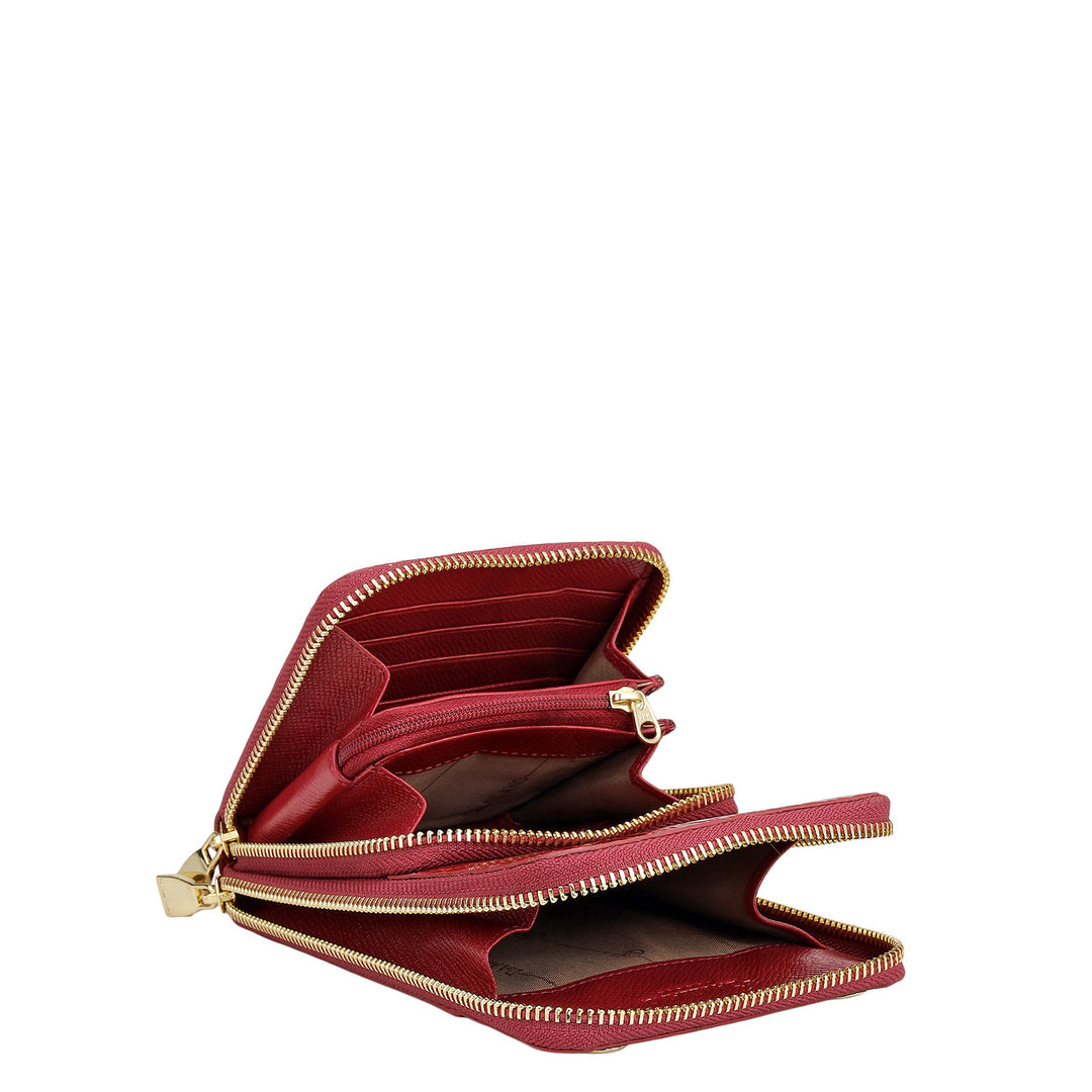 Croco Leather Crossbody - Plumberry