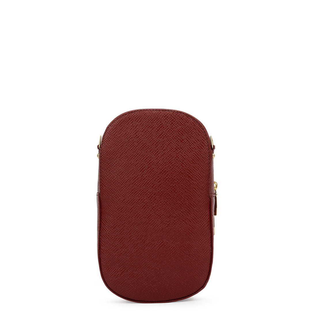Franzy Leather Crossbody - Cherry