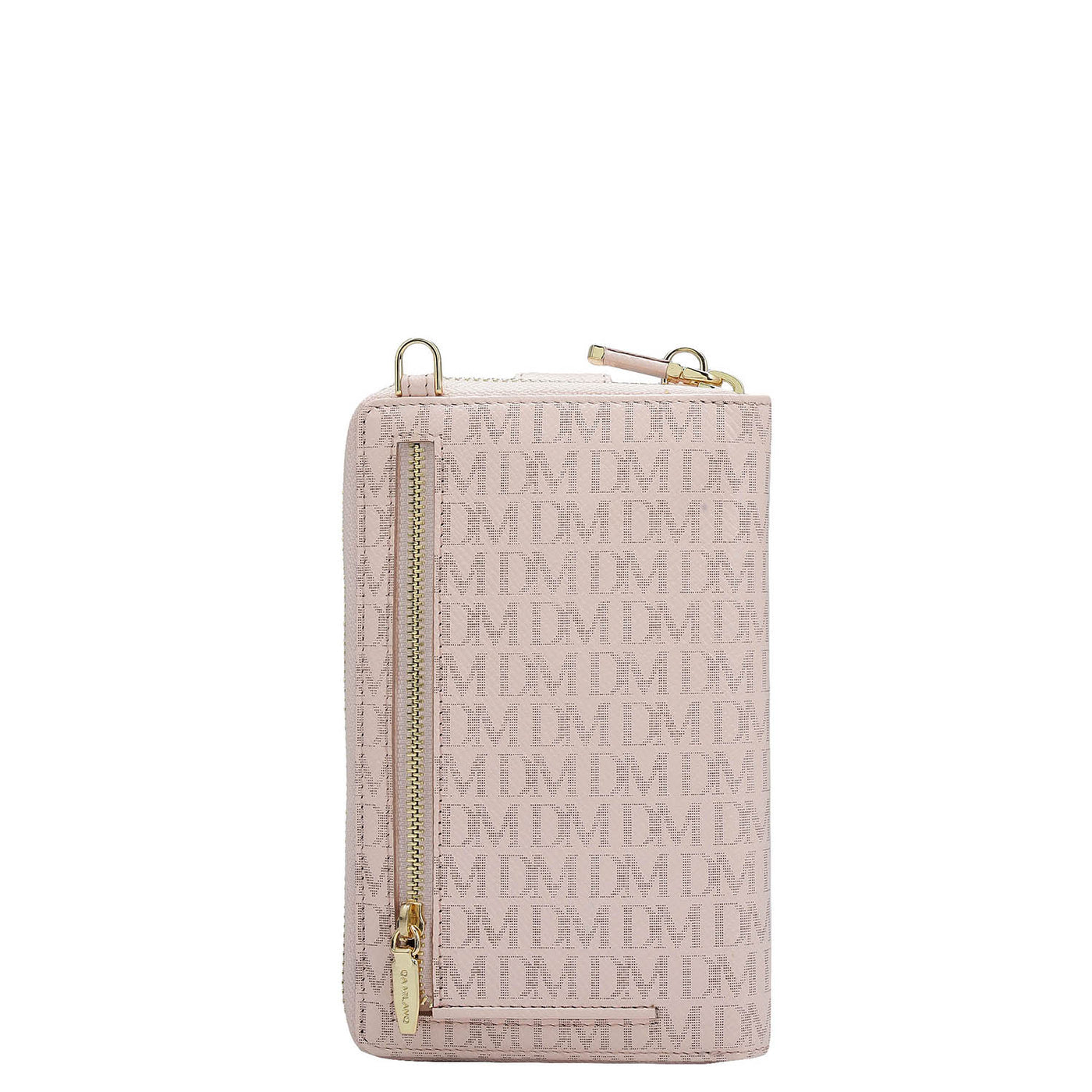 Monogram Leather Crossbody - Blush