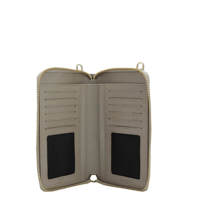 Monogram Leather Crossbody - Chalk