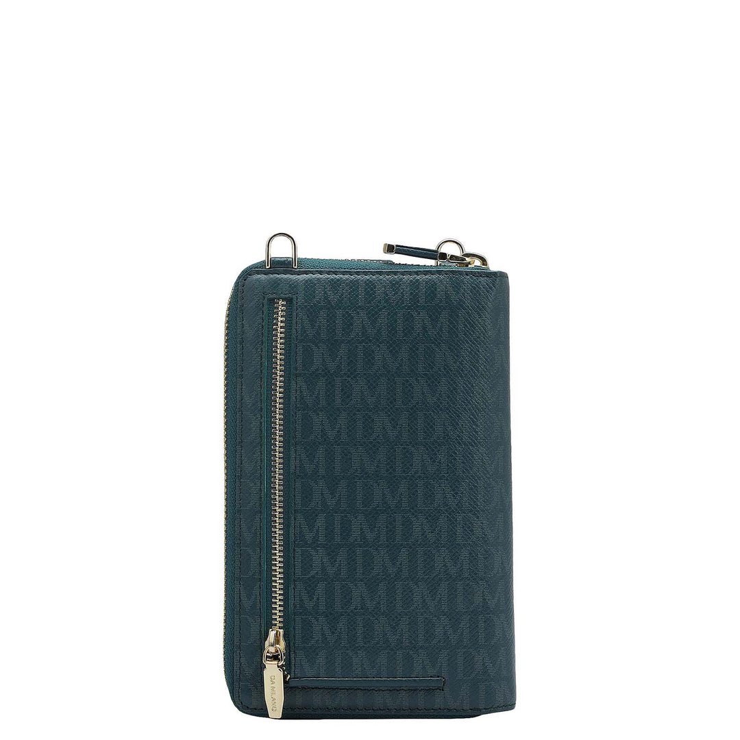 Monogram Leather Crossbody - Octane