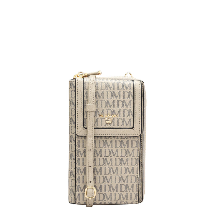 Monogram Leather Crossbody - Lamb