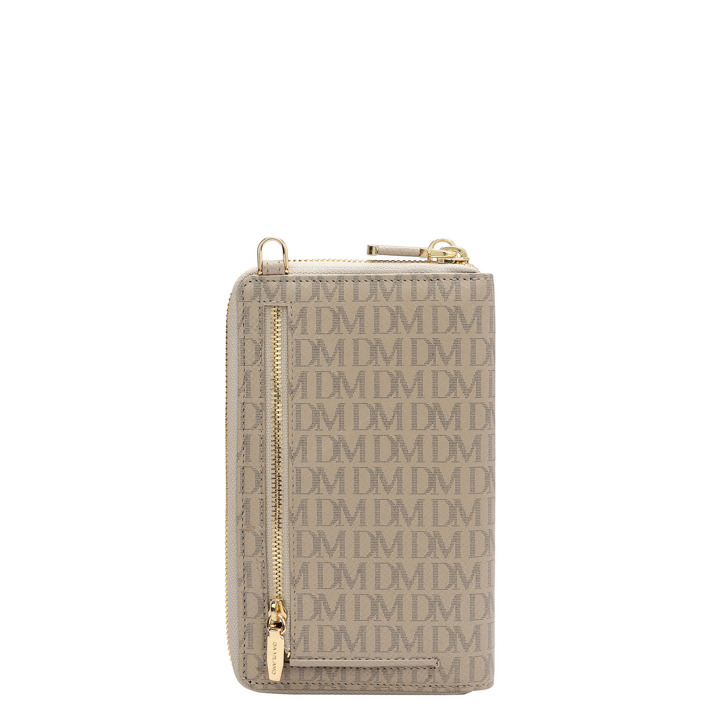 Monogram Leather Crossbody - Chalk