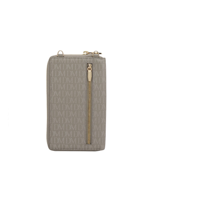 Monogram Leather Crossbody - Stone Grey