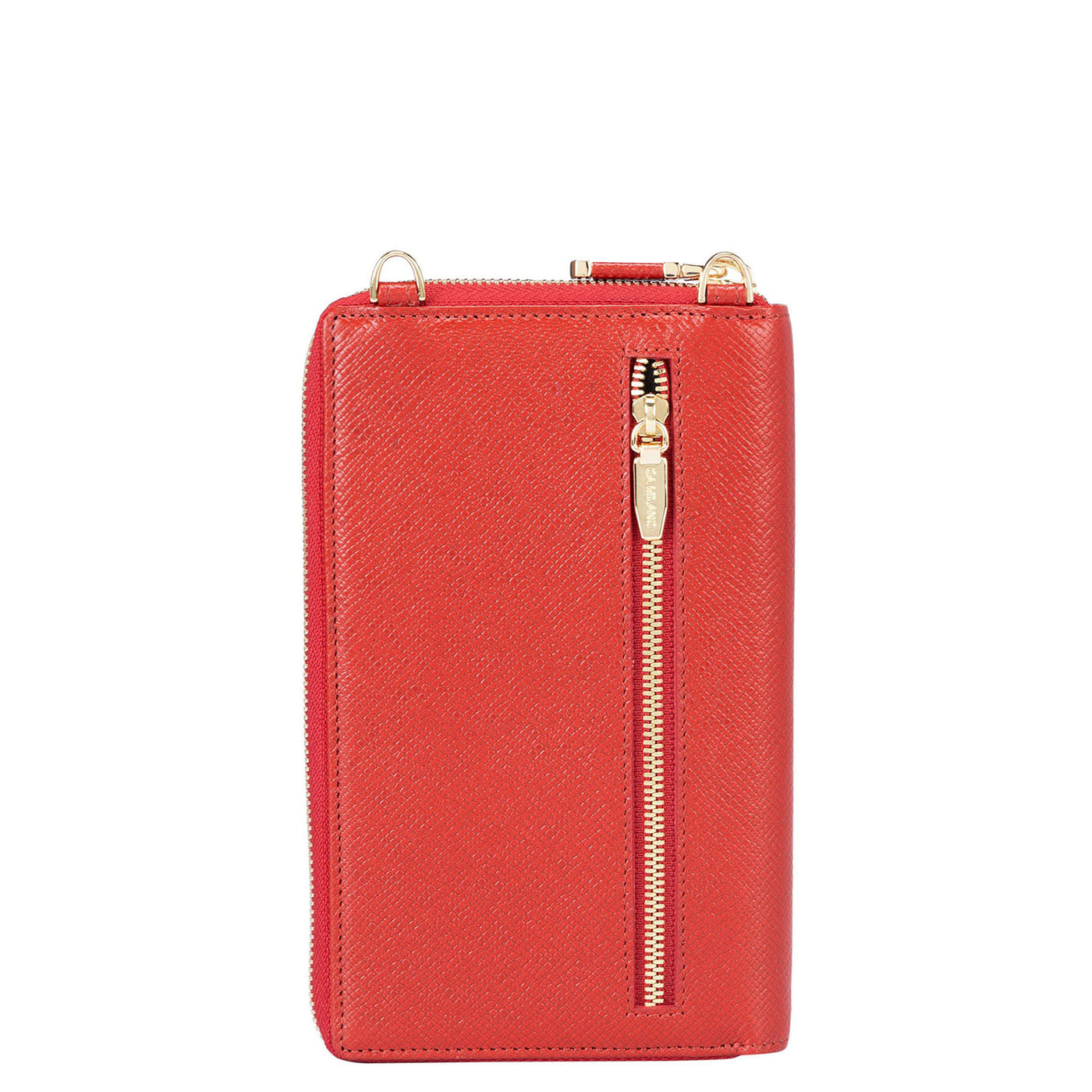 Franzy Leather Crossbody - Red