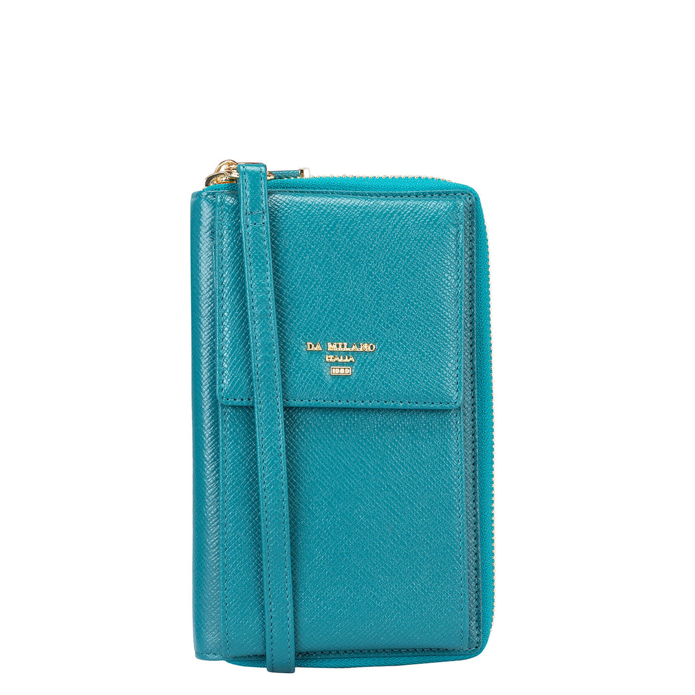 Franzy Leather Crossbody - Teal