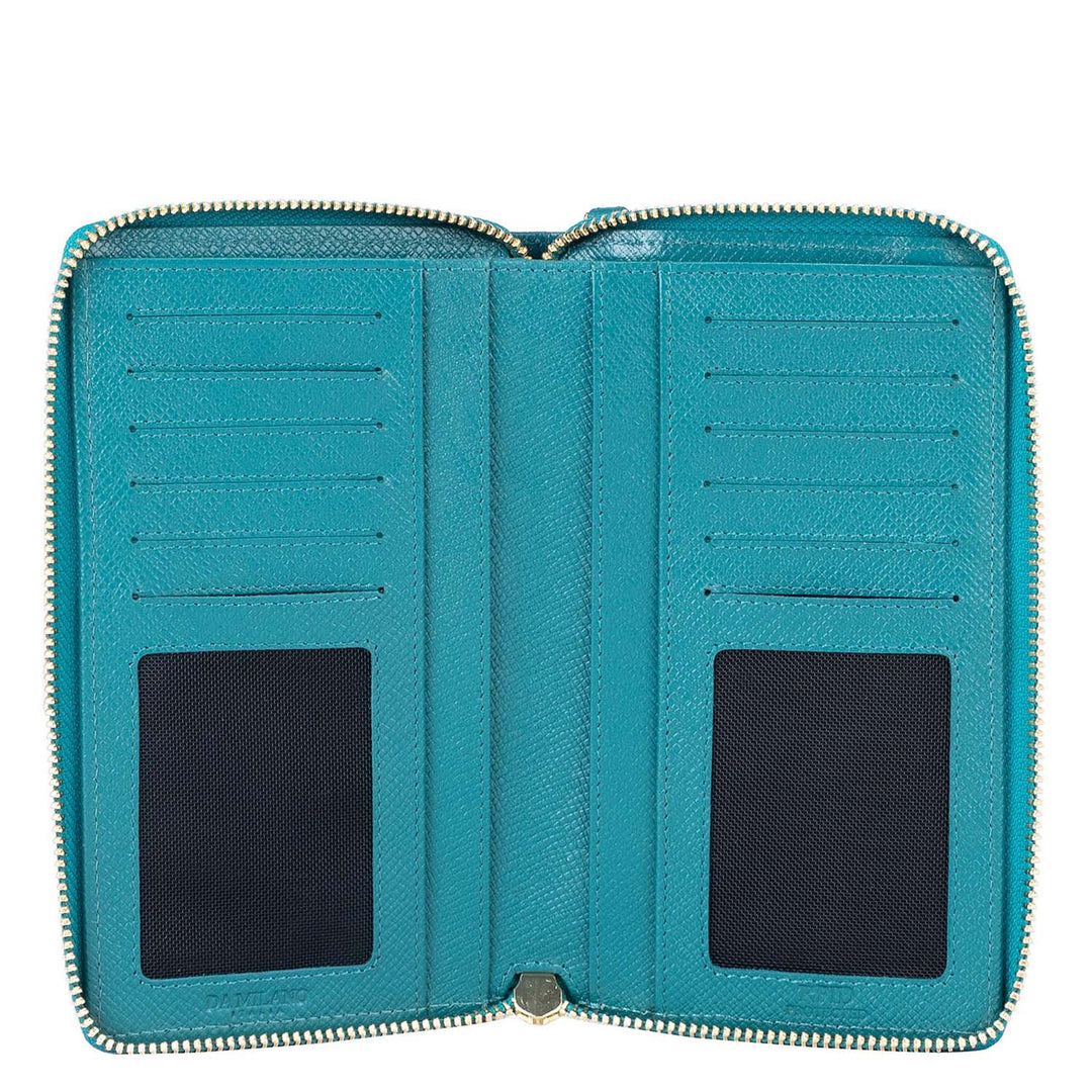 Franzy Leather Crossbody - Teal