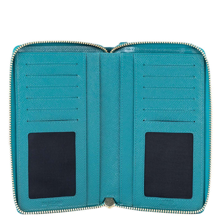 Franzy Leather Crossbody - Teal